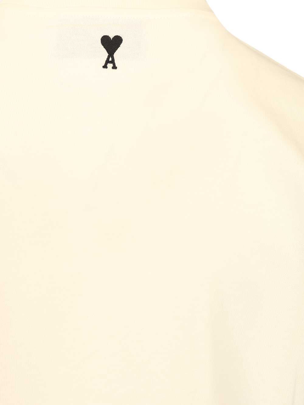 Ami Heavy Cotton Jersey T-Shirt - White | 0efa7115f33cbf5b6055497e1d0627ac34451227
