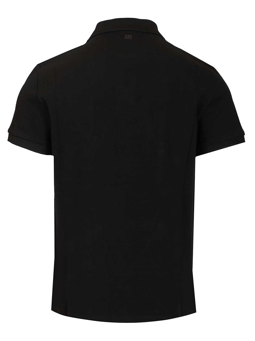Ami Ami De Coeur Polo shirt - Black | e89e972f6345c7daa57aecde2c7d308bc364de85