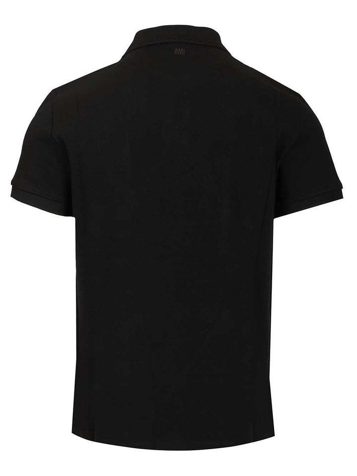 Ami Ami De Coeur Polo shirt - Black | e89e972f6345c7daa57aecde2c7d308bc364de85