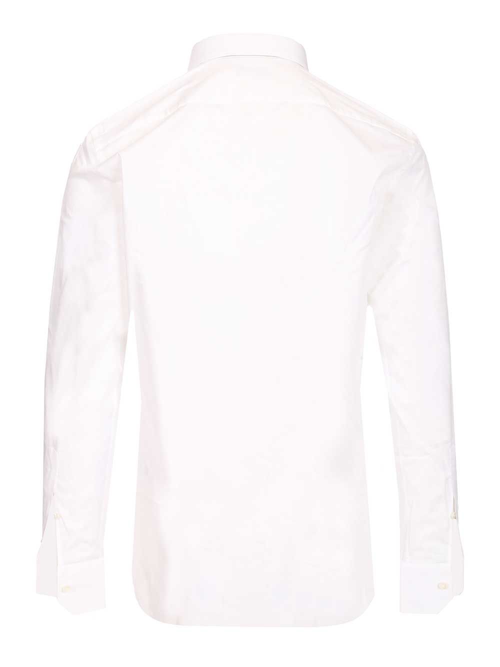 Ermenegildo Zegna Cotton Poplin Shirt Shirts - White | 33ae92c1e4ccd765dab060a01771cd0d1f2e98ac
