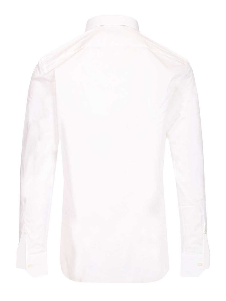 Ermenegildo Zegna Cotton Poplin Shirt Shirts - White | 33ae92c1e4ccd765dab060a01771cd0d1f2e98ac