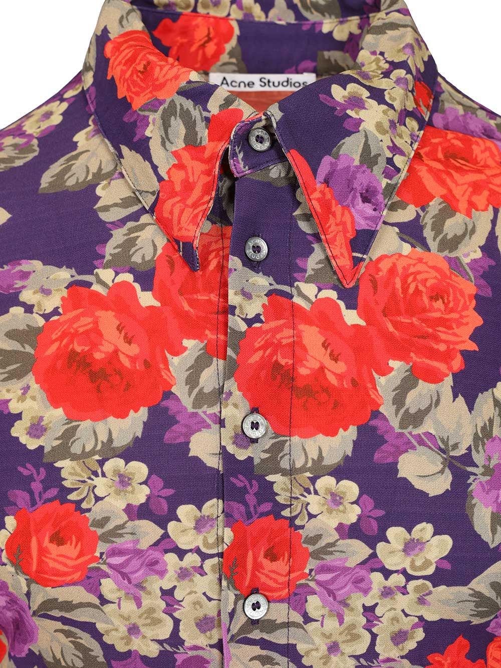 Acne Studios Floral Print Shirt Shirts - Multicolor | 16affb3e76f46aae1c7ebcdb0526eda0fa5617b3