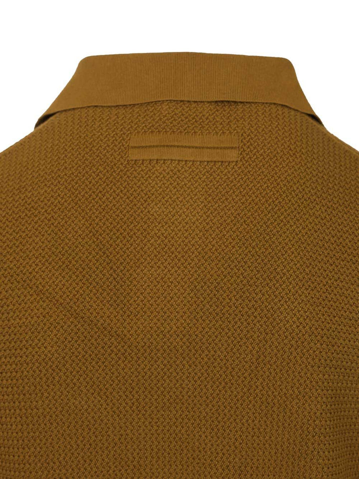 Ermenegildo Zegna Knit Polo Shirt Knitwear - Beige | 57e34deeb89554cee54395c804554667d5880941