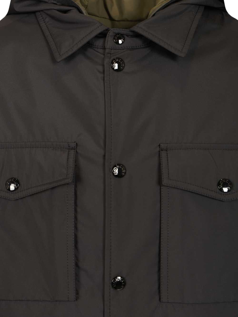 Moncler Chirano Shirt Jacket Jackets - Black | 1e1f60dd6ae451019a2e510d85f735f9af05fca8