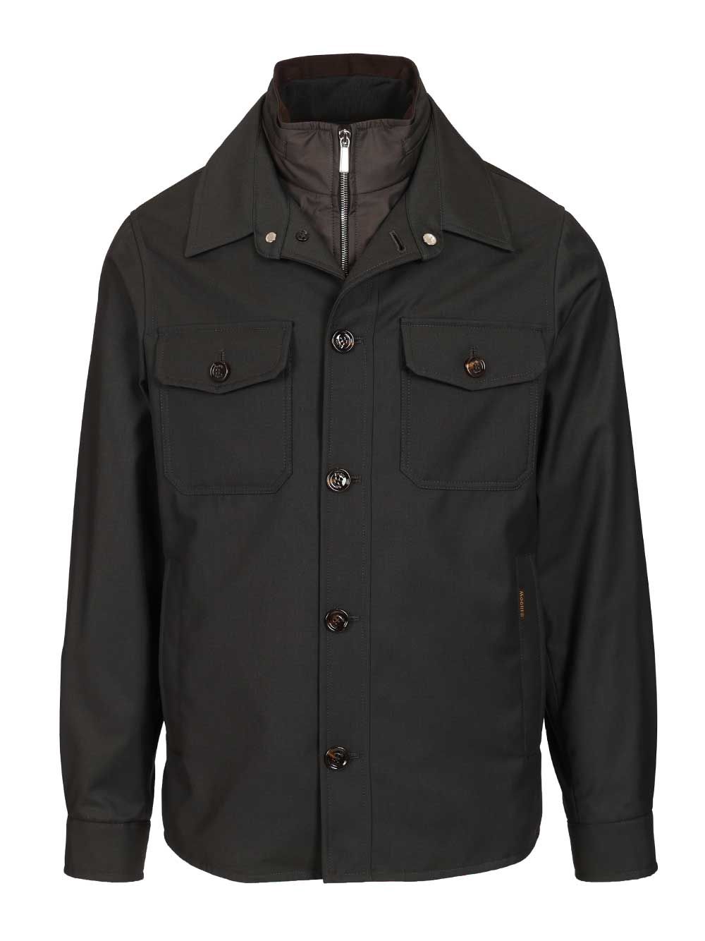 Moorer Dulac-Pum Overshirt Tessuto Jackets - Grey | a9342f0dbb0f17a2ae367fddae973785b770f9bc