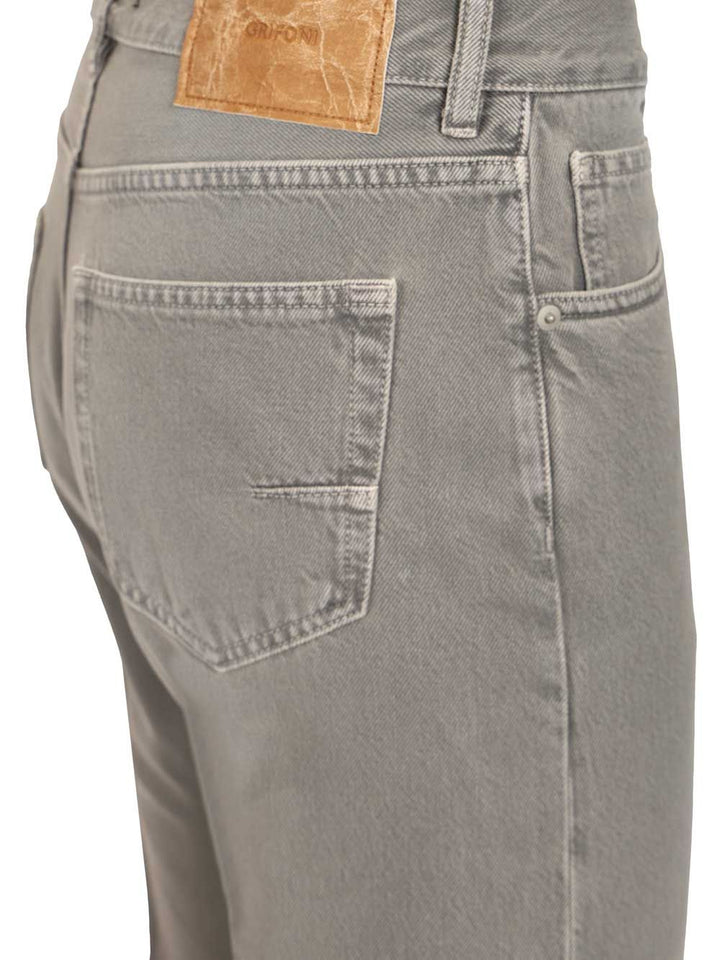 Grifoni Five-Pocket Trousers - Grey | eb80320ab10e67a9c34a9076480f5cfe35316ff9