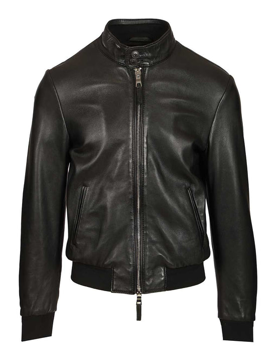Leather Biker Jacket Jackets Black