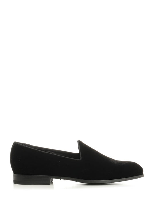 Velvet Moccasin Scarpe Basse Black