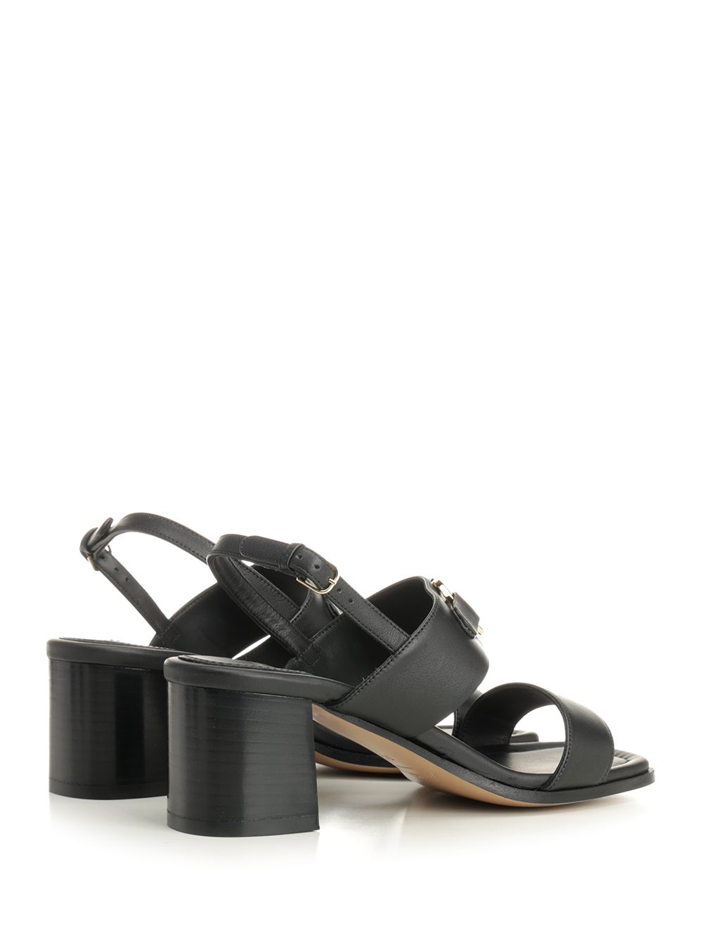 Ferragamo Gancini Ornament Sandal Sandals - Black | 0ee5fd2134c041bbcb77b6c533c37ff2d23d6cdb