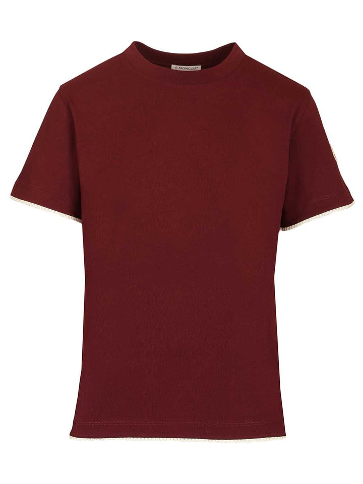 Moncler Cotton T-Shirt - Brown | bd5cbdd5099ae8073e4b2ccb618b6fae6d87de36