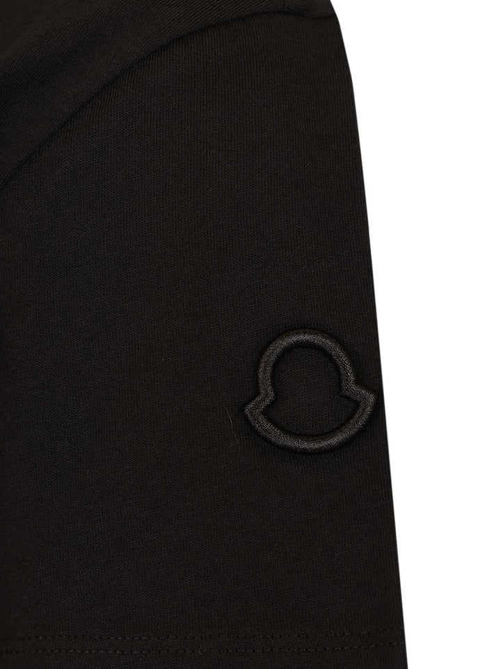 Moncler Cotton T-Shirt - Black | cb34151f7a447cef753e58ea3719a38440a1a6a3