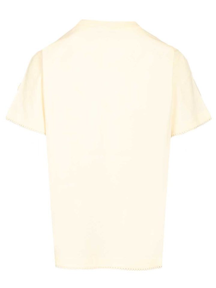 Moncler Cotton T-Shirt - White | 14200f050989f49799b824466afe661b40aa3545