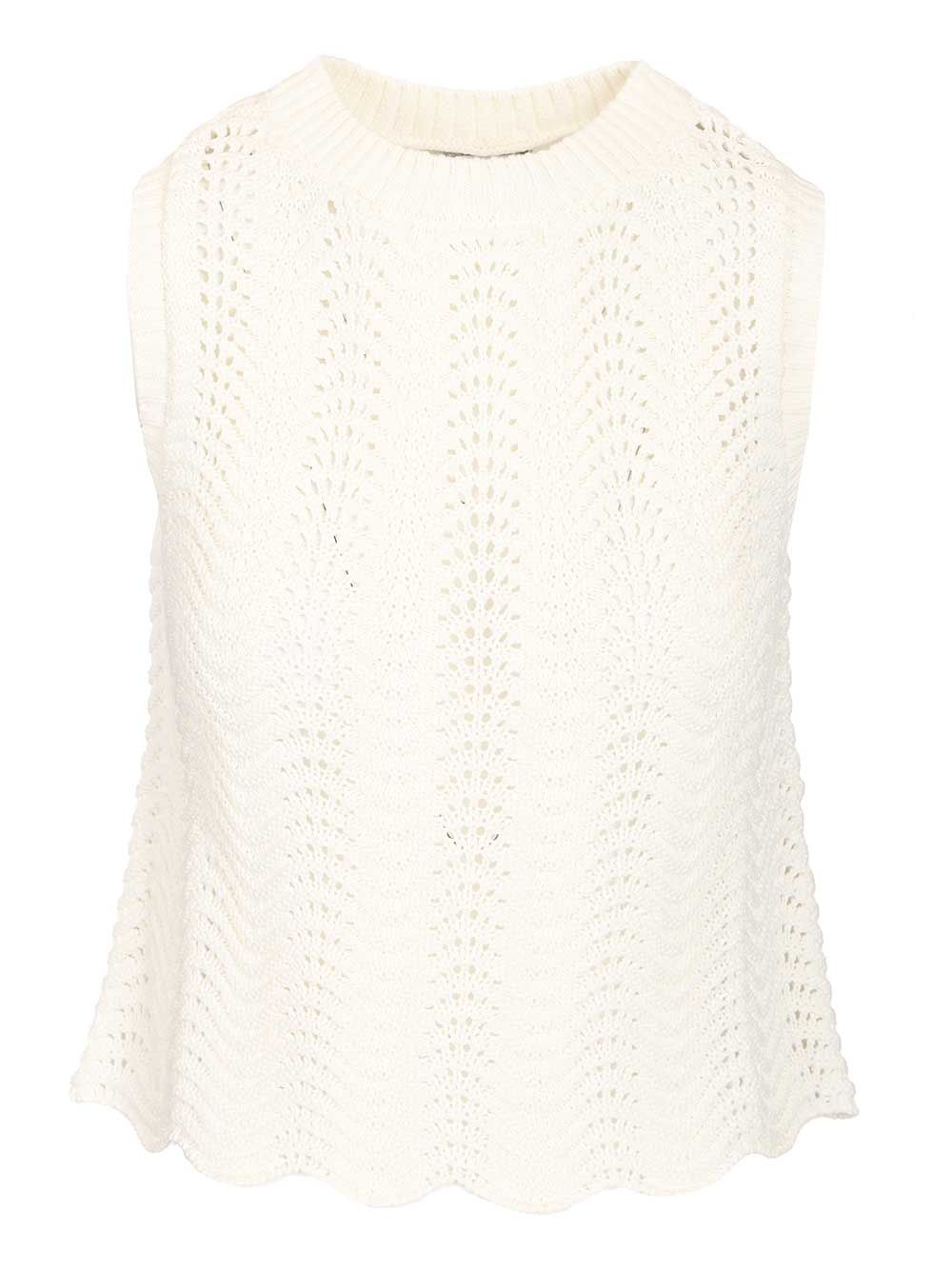 Loulou De Saison Vittoria 01 Tank Top Tops - White | cfc78d3311591f0ae6617a8a288917ef77d2f140