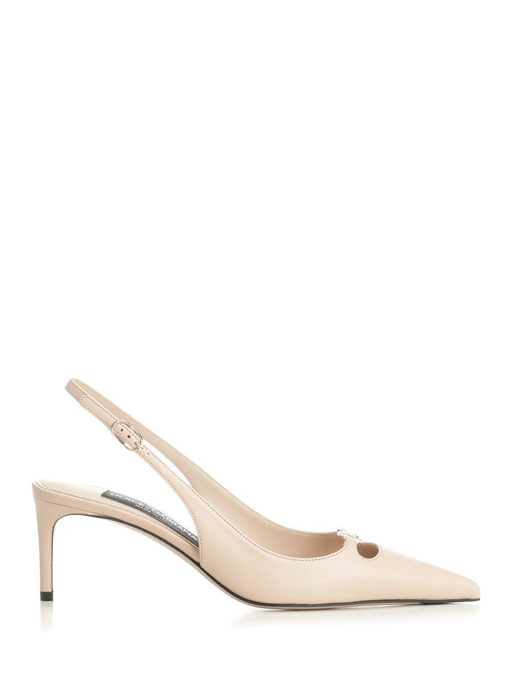 Dolce & Gabbana Slingback In Nappa Pumps - Rose | bc4699720129beb4ca2b84c51af9ae6367628193