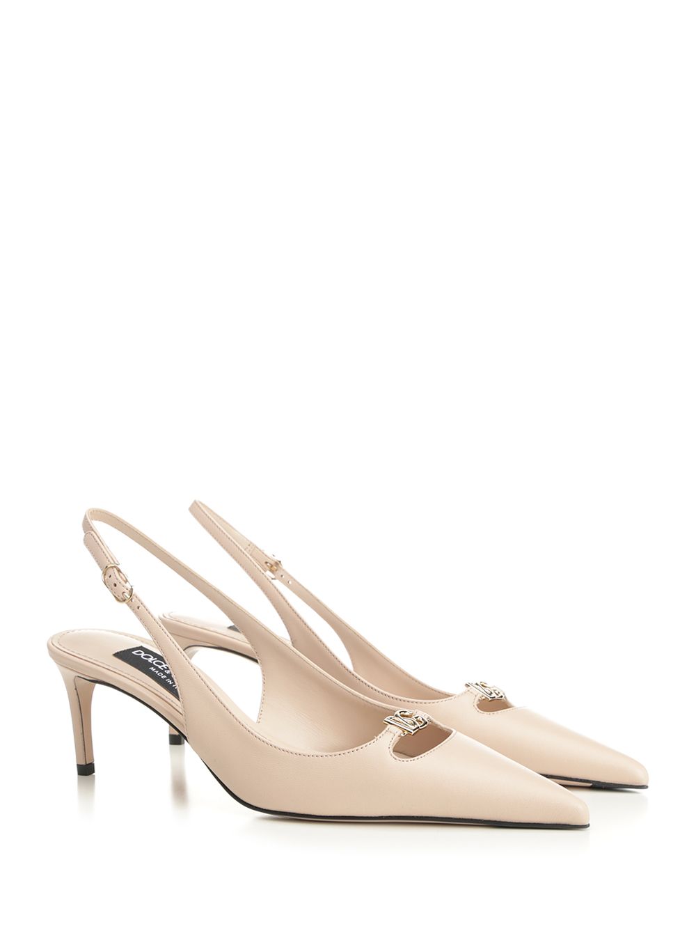 Dolce & Gabbana Slingback In Nappa Pumps - Rose | 3ab19ff593f61d5ddde68fd97e1a6db1ebd3713d