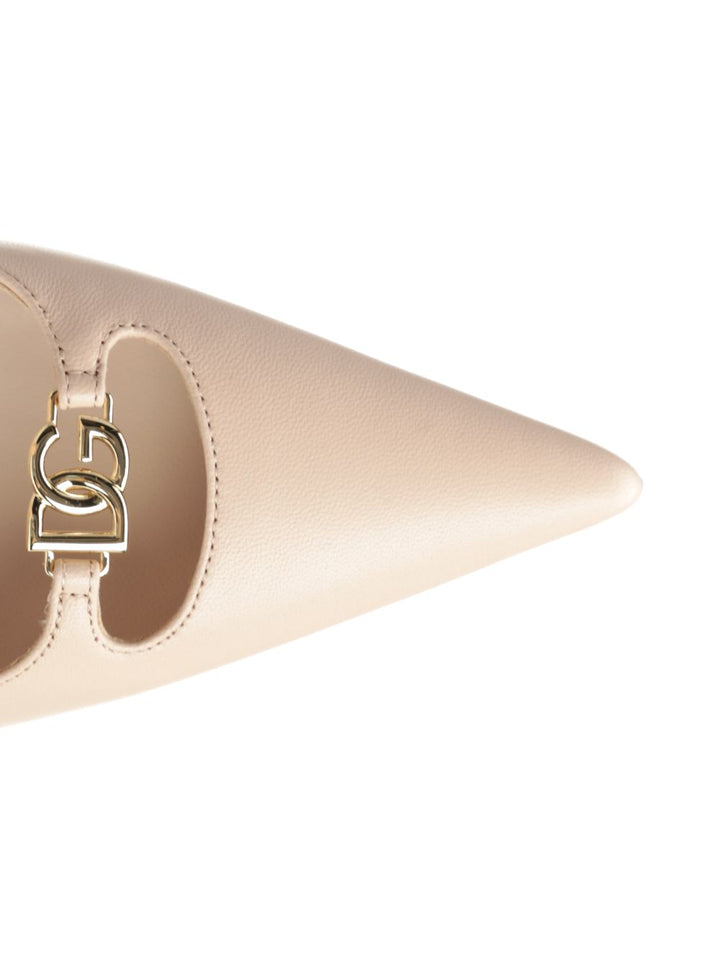 Dolce & Gabbana Slingback In Nappa Pumps - Rose | c1dc196f9036462fe8182b20893672db12ed0677