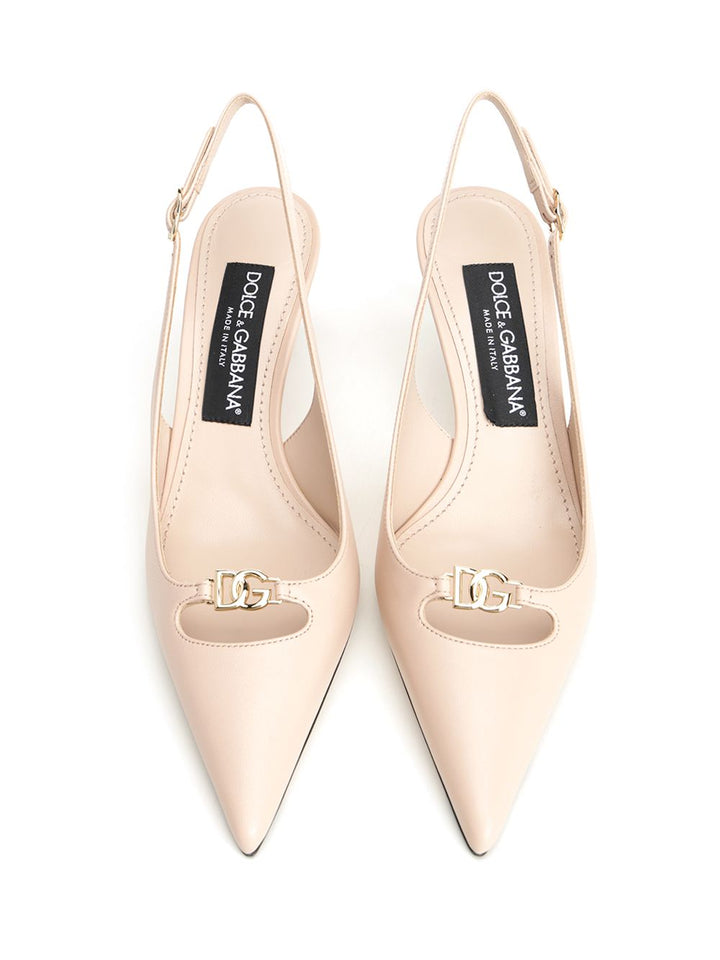 Dolce & Gabbana Slingback In Nappa Pumps - Rose | b4b4f0bfce9c282a8f75c62df2f5c7310864eb91