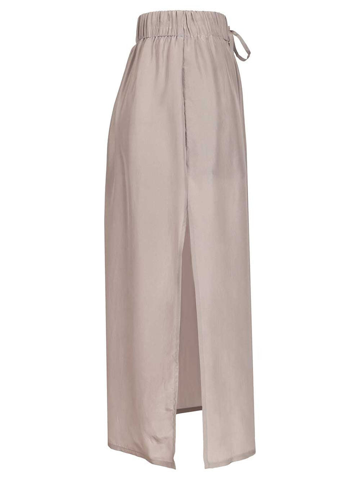 Grifoni Silk Skirt Skirts - Grey | 218ead99a8a29cef5ae0a8ecb5d41234beaed7c8