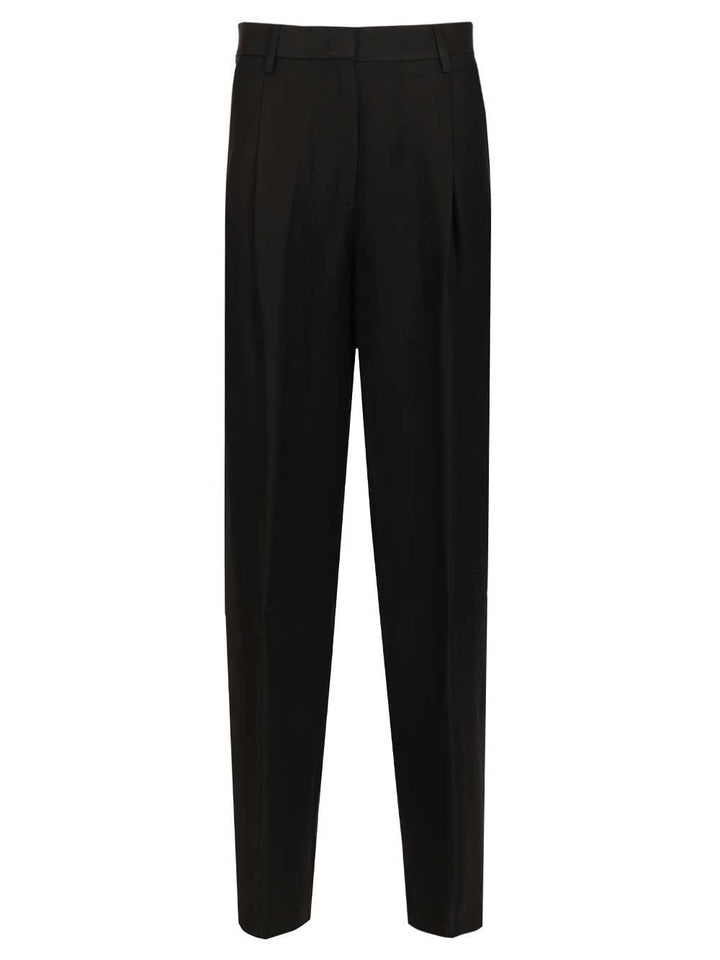 Grifoni With Pleats Trousers - Black | e99e064e3c0ea6a13303575db2f7f90440e7d53b