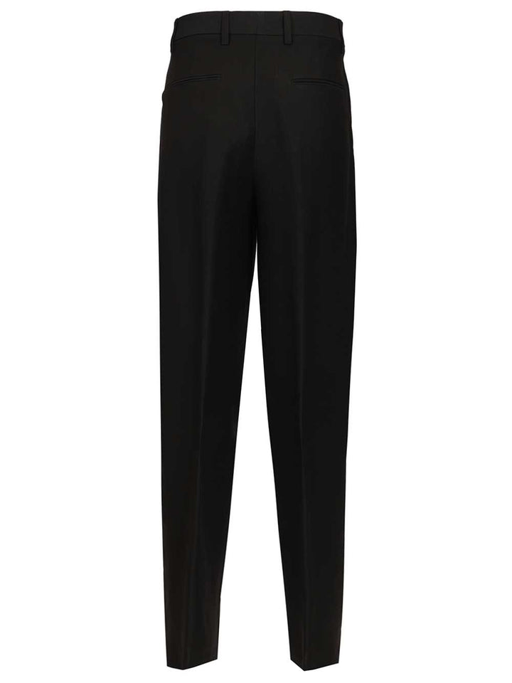 Grifoni With Pleats Trousers - Black | 8b0a3408439f8db86fd03556f7bf3103f01753b3
