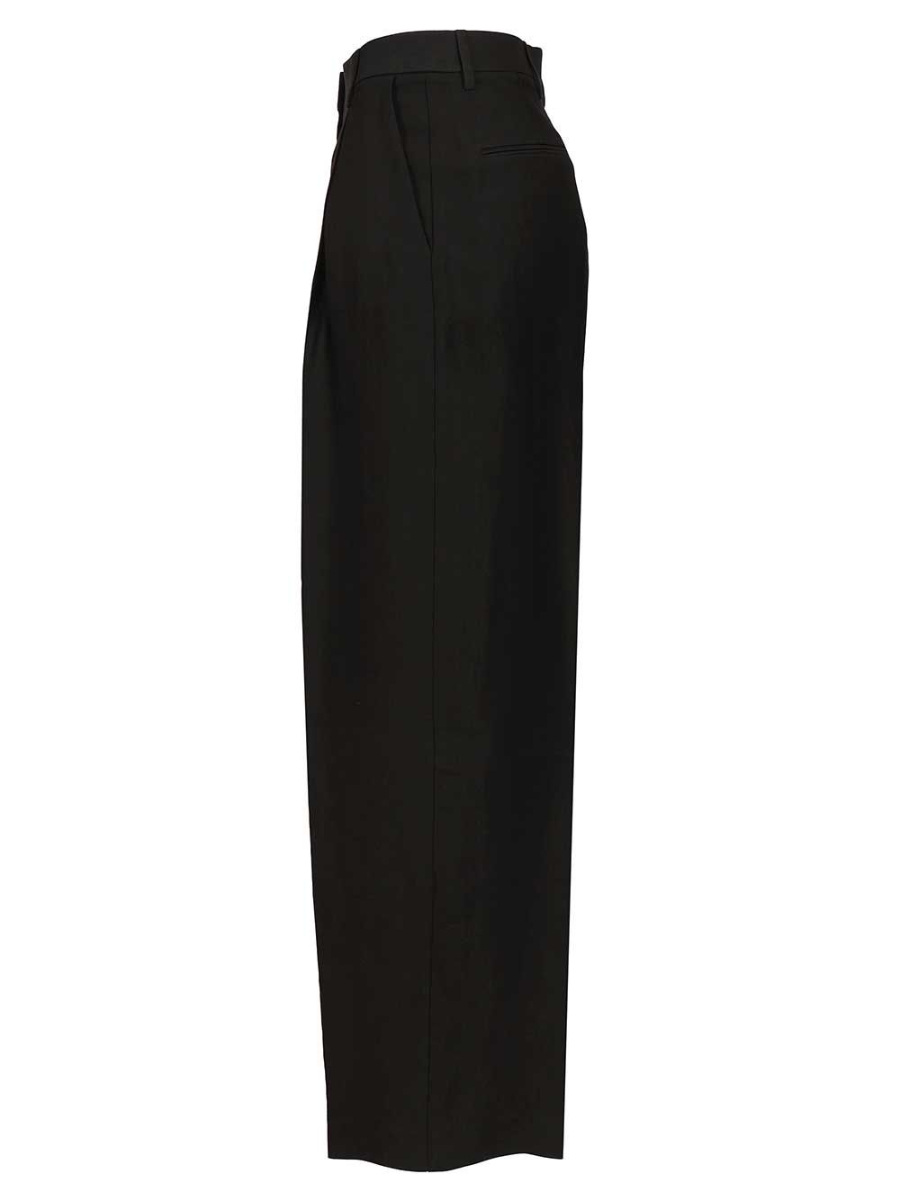 Grifoni With Pleats Trousers - Black | 026a81fef77f54a95f7e77b8fb0fef4ae8456f3a