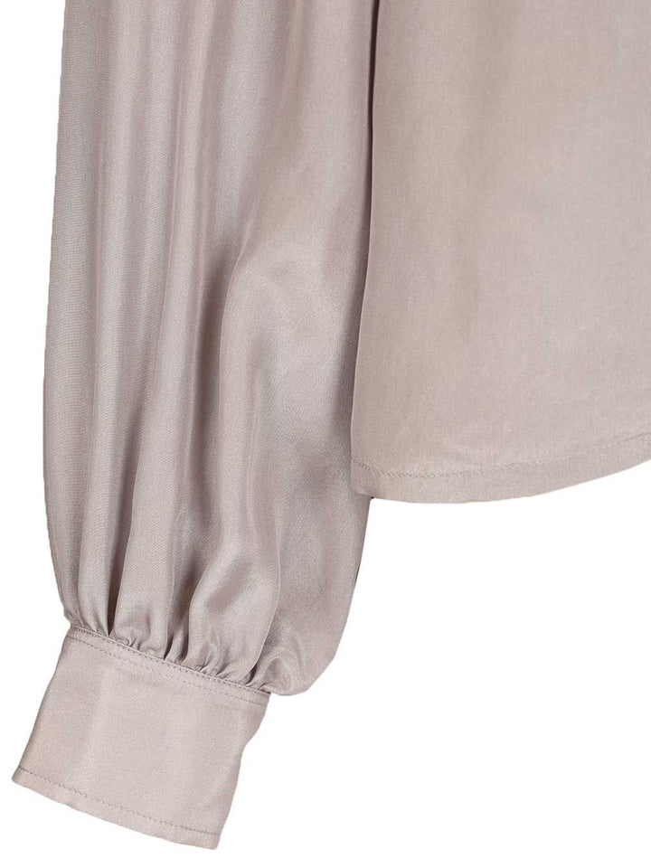 Grifoni Silk Shirt Shirts - Grey | 3f9f868065f7de5199a9d22ba3b746ee34c5c109