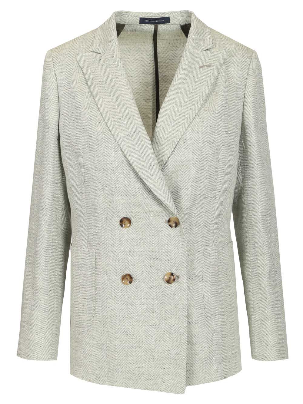 Latorre Double-Breasted Blazer Jackets - Grey | 23ca61aade559c37e6a9ed025d0f1336fe392e78