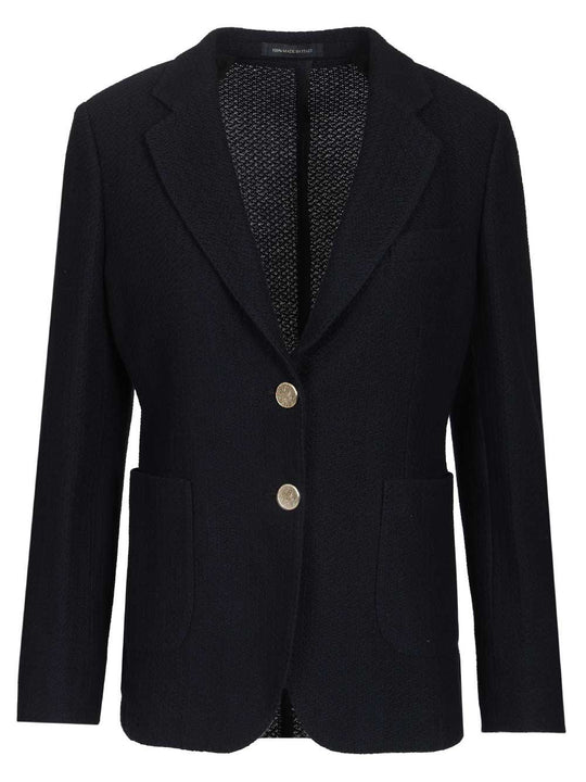 Cotton Blazer Jackets Blue