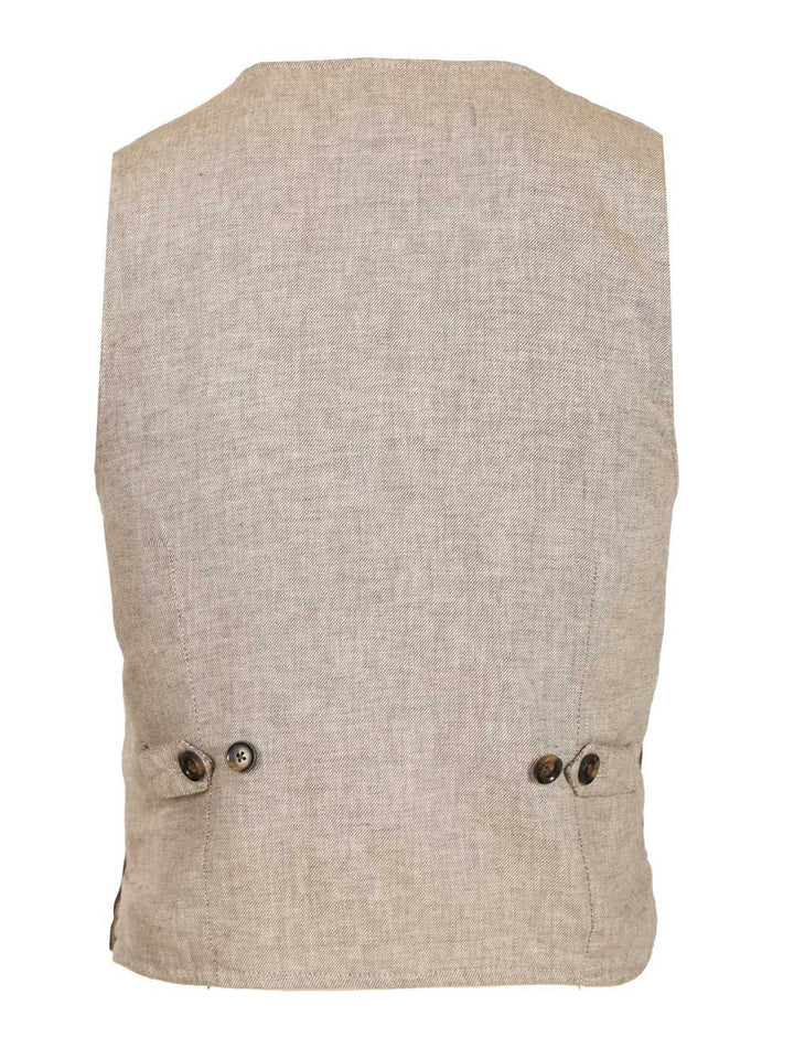 Al Duca D'Aosta Suede Vest Jackets - Brown | abf375b389bdf441b460cb860a3bc3005cd050e9