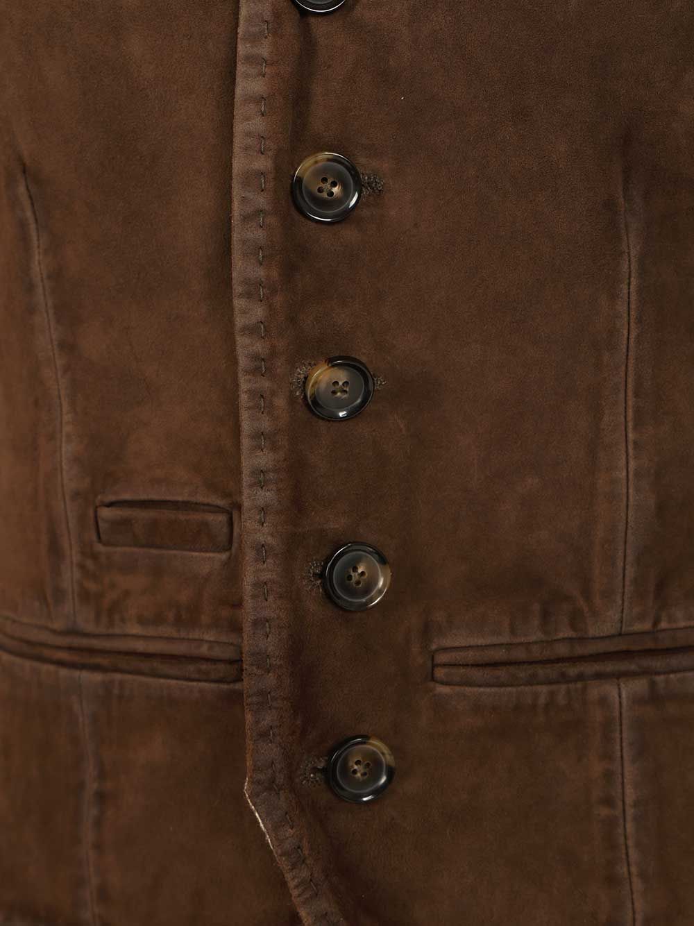Al Duca D'Aosta Suede Vest Jackets - Brown | a3163c7344bd6ea36fb14e1e47c3562f9995f46e