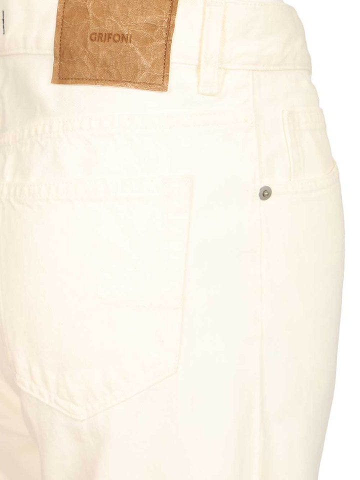 Grifoni Five-Pocket Trousers - White | 3d88a483c180efbc2d68d1f0ed8a211dfc8571ee