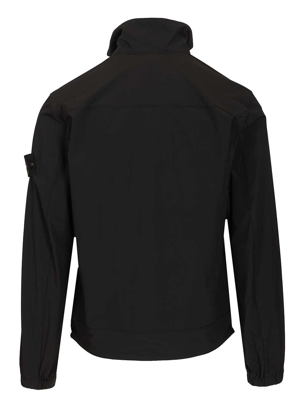 Stone Island Stretch Nylon Tech Fleece Overshirt Sweatshirts - Black | 9893fc02334c35b11bd5dd4b663ee51d4a8cb88b