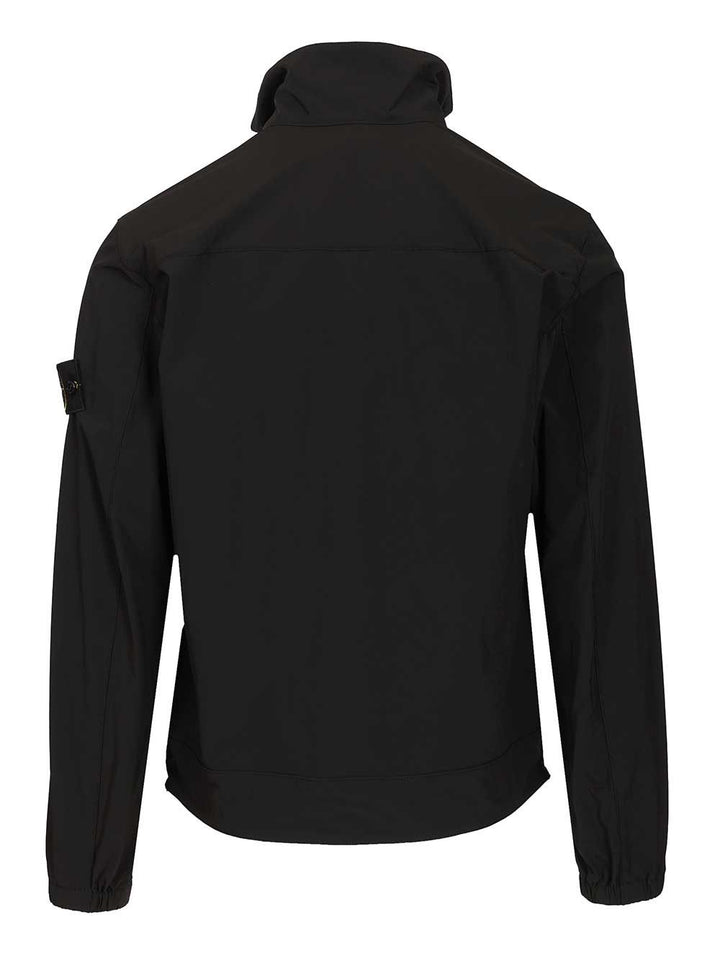 Stone Island Stretch Nylon Tech Fleece Overshirt Sweatshirts - Black | 9893fc02334c35b11bd5dd4b663ee51d4a8cb88b