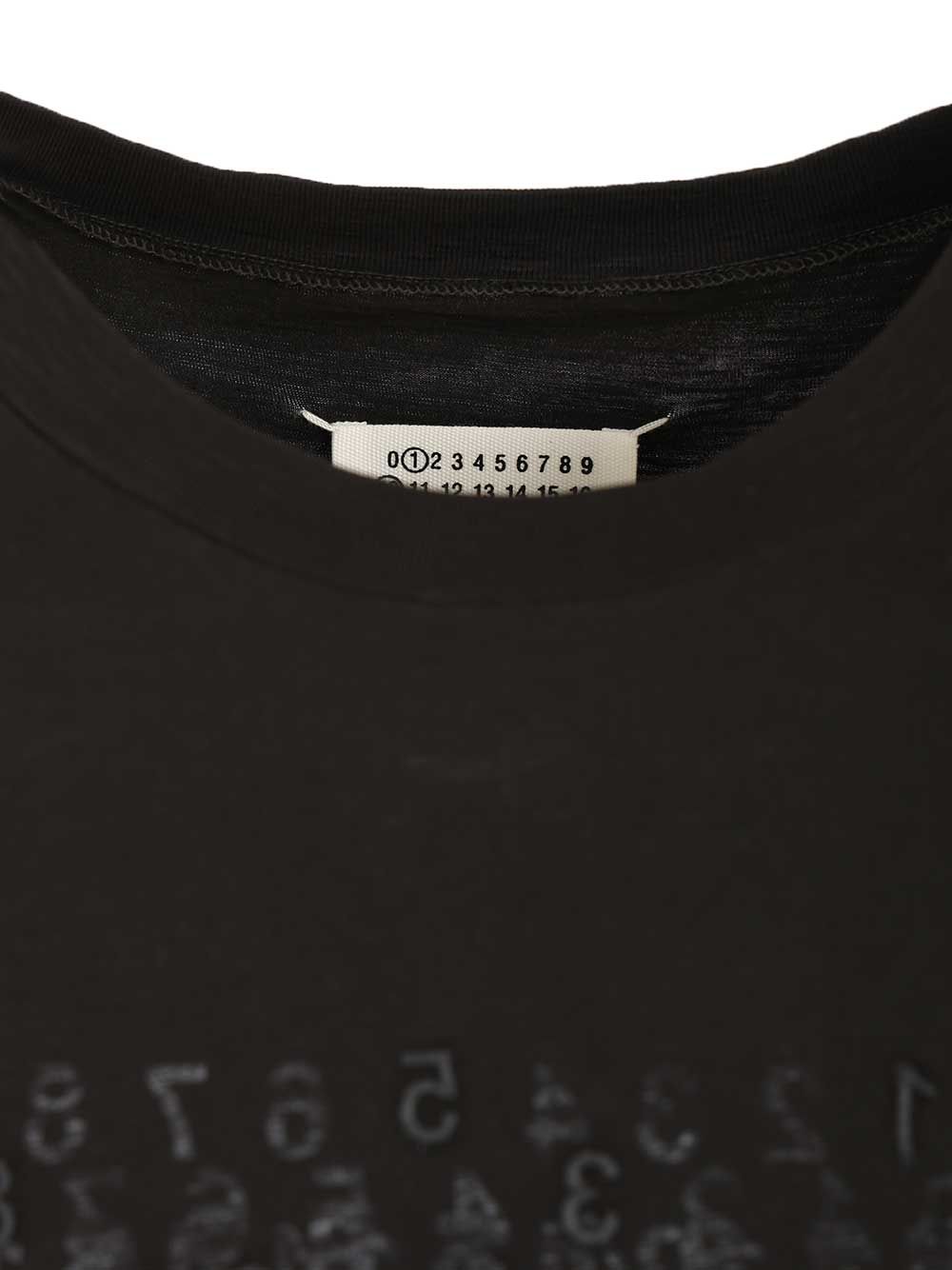 Maison Margiela Embroidered Cotton T-Shirt - Black | e394fa35c79a00ae7be32127e394809f34054a27