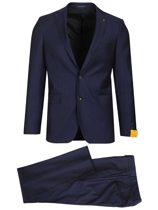 Blue Pinstripe Suit Dresses Blue