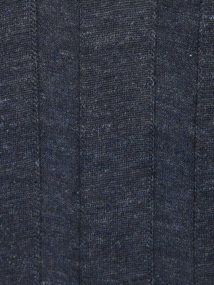 Al Duca D'Aosta Ribbed Polo shirt - Blue | 9b24a6e63b5b1d4dbc3196326b092fdcc593d2f7