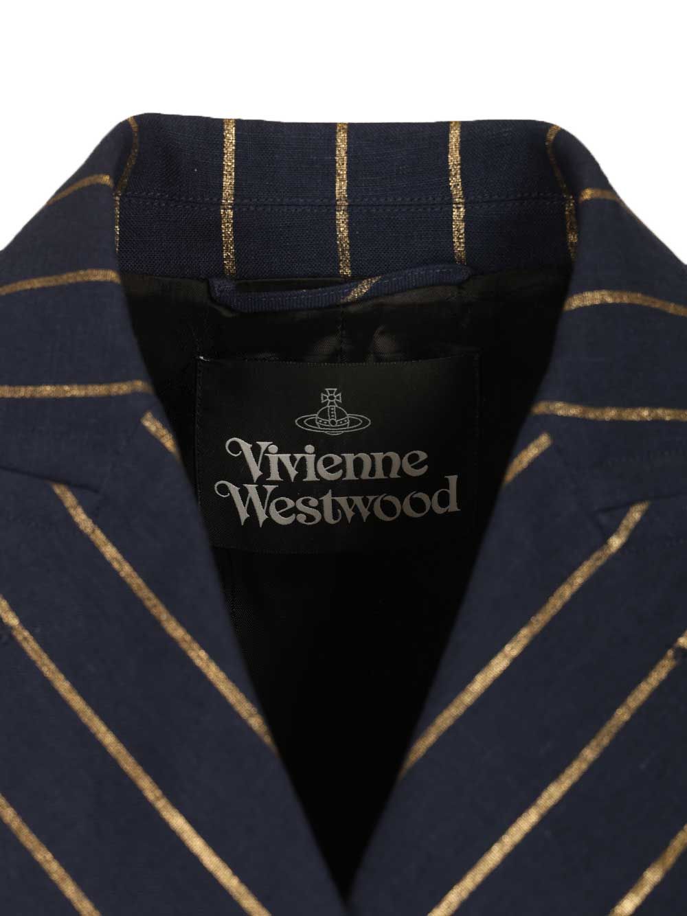 Vivienne Westwood Cut Off Blazer Jackets - Blue | 8c20f2722cc16ae153b93017df68efc93fa34a3b
