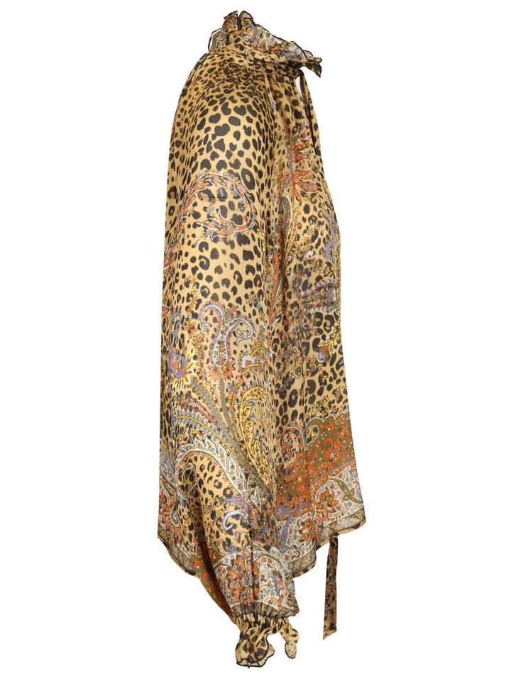 Etro Silk Chiffon Blouse Shirts - Animalier | c2a34a6f741606bae17f528d10c2fe6b7b4b4d85