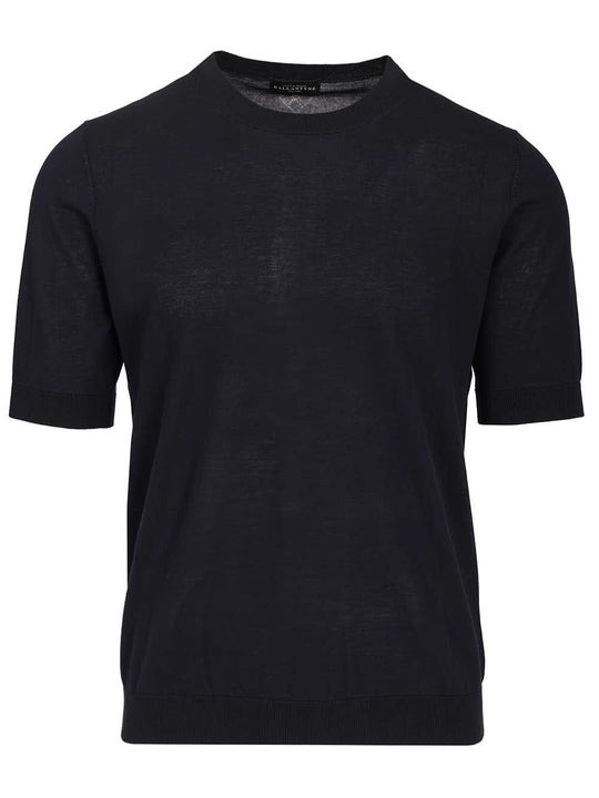 Slim Fit T-Shirt Knitwear Blue