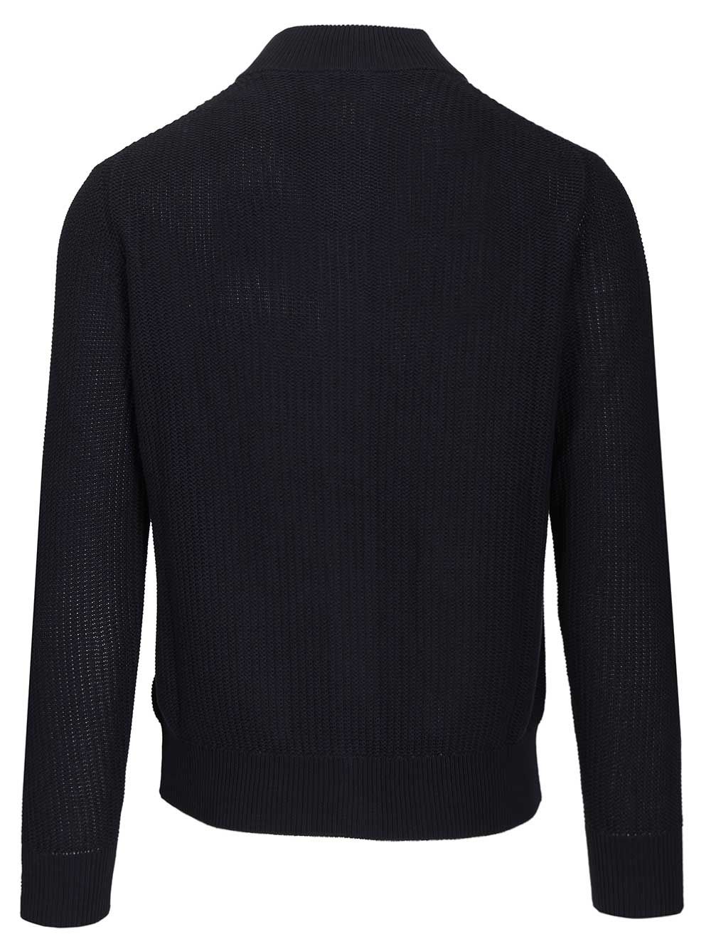 Ballantyne Valstarino Jacket Knitwear - Blue | df767a9f549f549000ab401f672db406c326a869