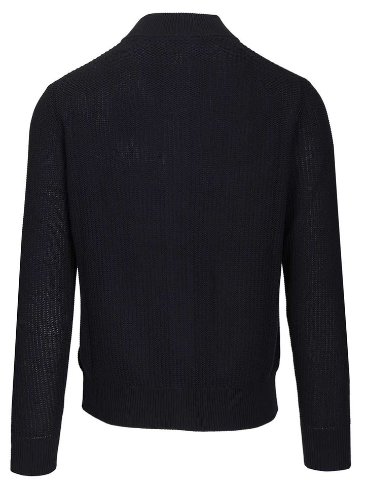 Ballantyne Valstarino Jacket Knitwear - Blue | df767a9f549f549000ab401f672db406c326a869