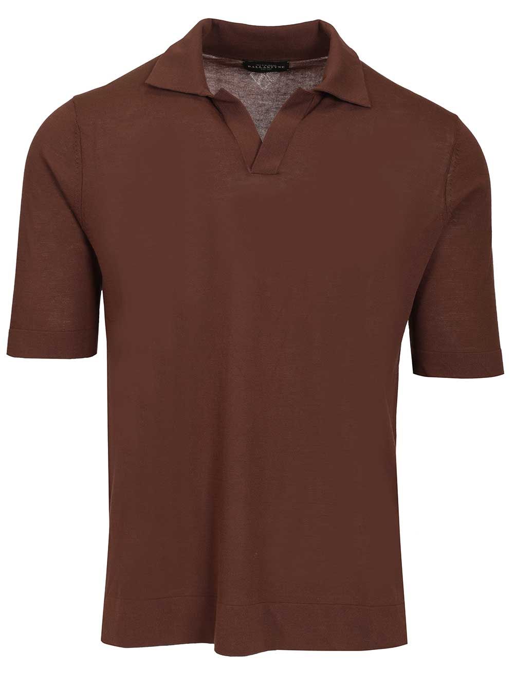 Ballantyne Slim Fit Polo shirt - Brown | ec0857a49d25c3f45caabaef440dbace9cd310a5