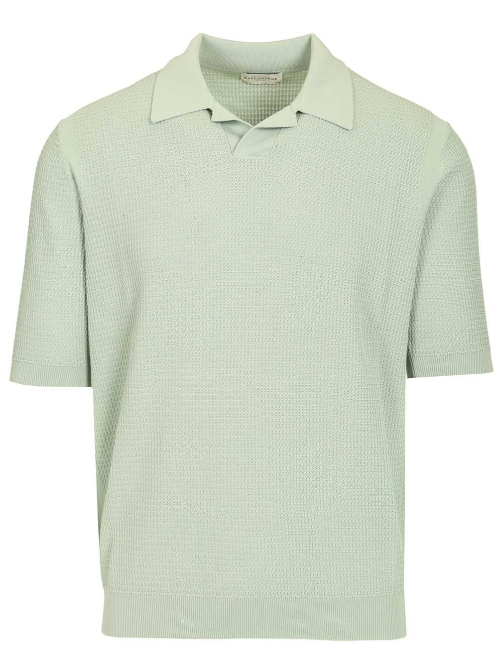 Ballantyne Waffle Polo shirt - Green | 27c7bb892fd14b9031c45a81517f591885c9fead