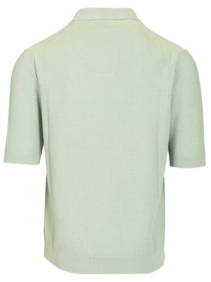 Ballantyne Waffle Polo shirt - Green | 4c81c24a43f887358c2bbdca1b8e84247060e170