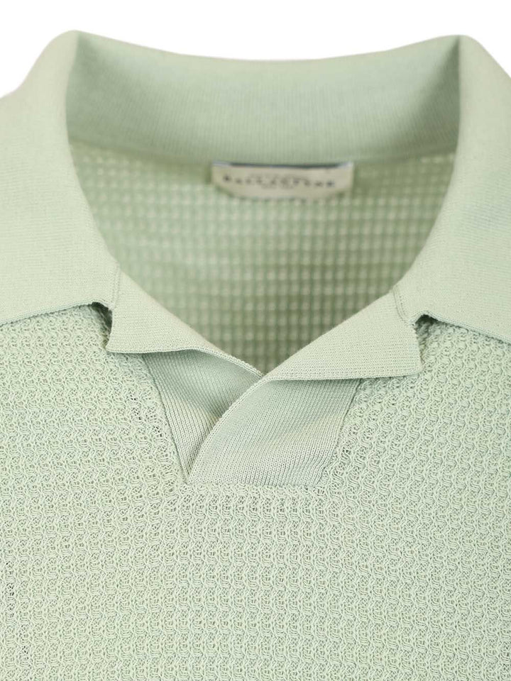Ballantyne Waffle Polo shirt - Green | 08e651721eaad38695030b3d67fe3bf02df1954d