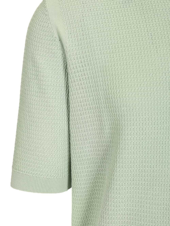 Ballantyne Waffle Polo shirt - Green | 36afeada4efaf71897477bd8a29ce2cb9050fad4