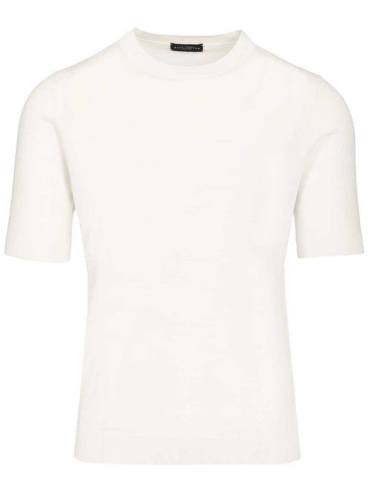 Slim Fit T-Shirt Knitwear White