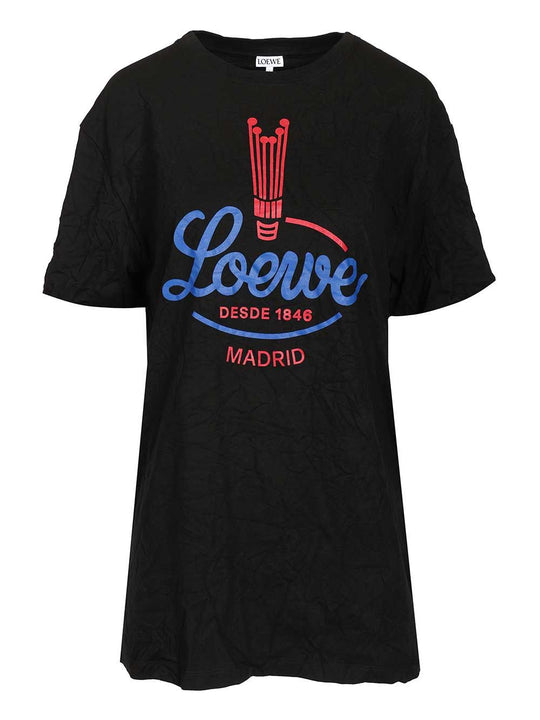 Cotton Blend T-Shirt Black