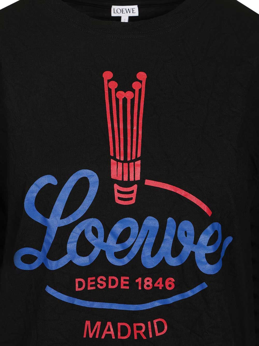 Loewe Cotton Blend T-Shirt - Black | d5ff7c002ae896cc0f1b8291cb8222e94c840e15