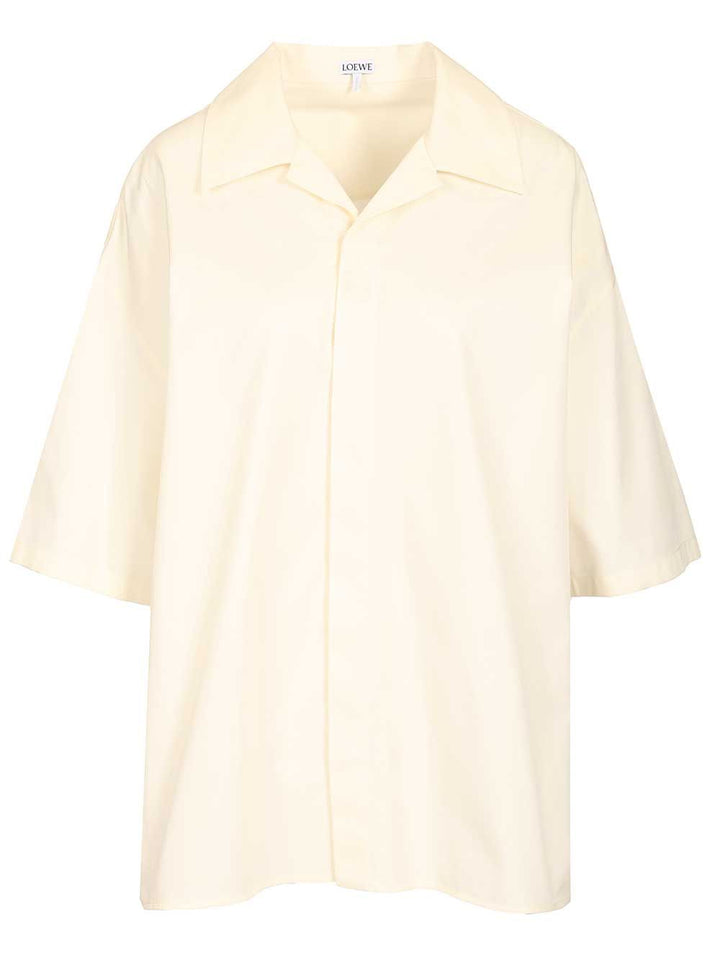 Loewe Short-Sleeved Shirt Shirts - White | 418e636d9fd661bac9d3c46a1e150303b9b4af76